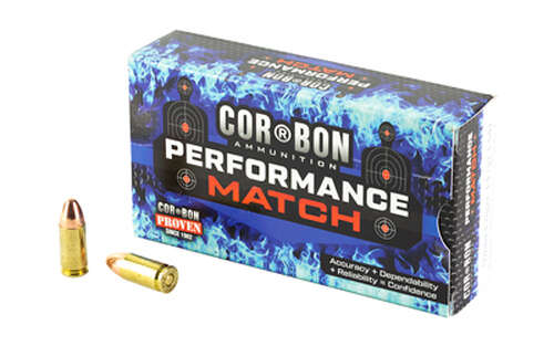 Ammunition Corbon Ammo Performance Match 9mm CORBON 9MM LUGER 147GR FMJ 50/1250 • Model: Performance Match